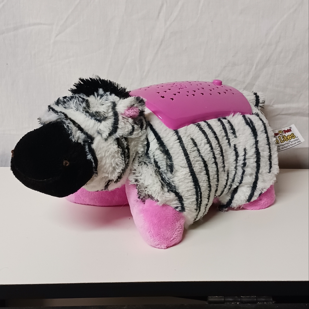 Pillow Pets Dream Lites - Zippity Zebra 11" *half works
